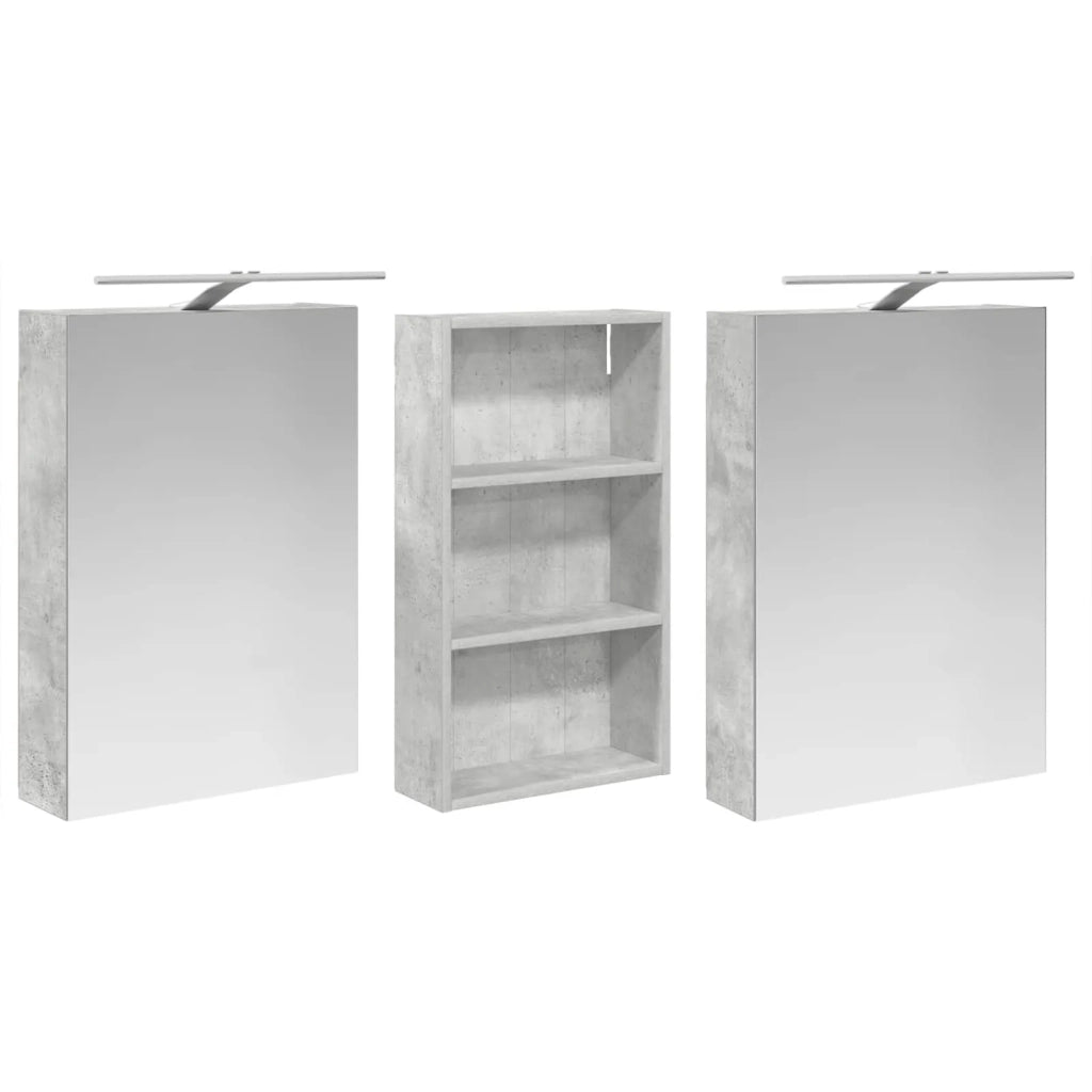 Set di Armadi da Bagno con lo scaffale 3 pcs 140 x 14,5 x 70 cm 3403787