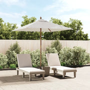 Ombrellone da Giardino-Ombrello da Balcone con Palo in Legno Sabbia 198x198x231 cm