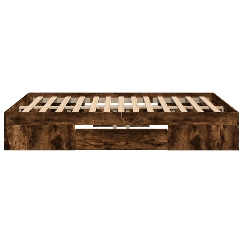 Giroletto senza Materasso Rovere Fumo 120x190 cm in Truciolato 3295517