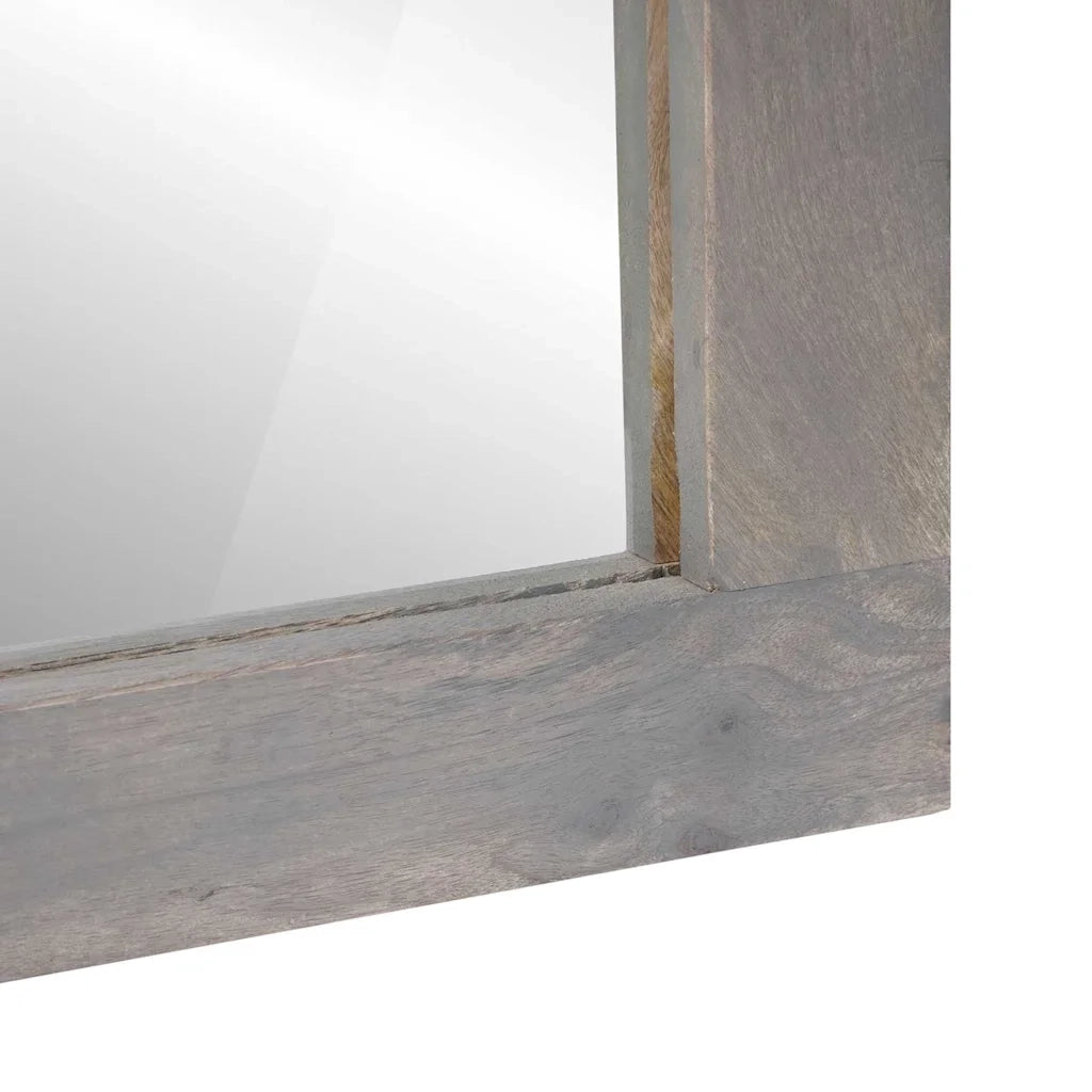Set di Armadi da Bagno | Armadio da bagno 2 pz Grigio Legno di mango massello