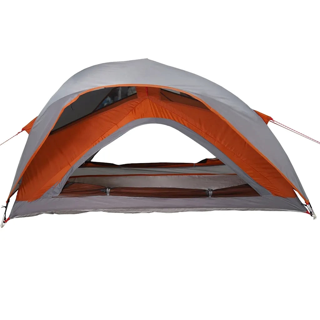Tenda da Campeggio 1 Persona-Tenda per Escursionismo Grigio e Arancione Impermeabile