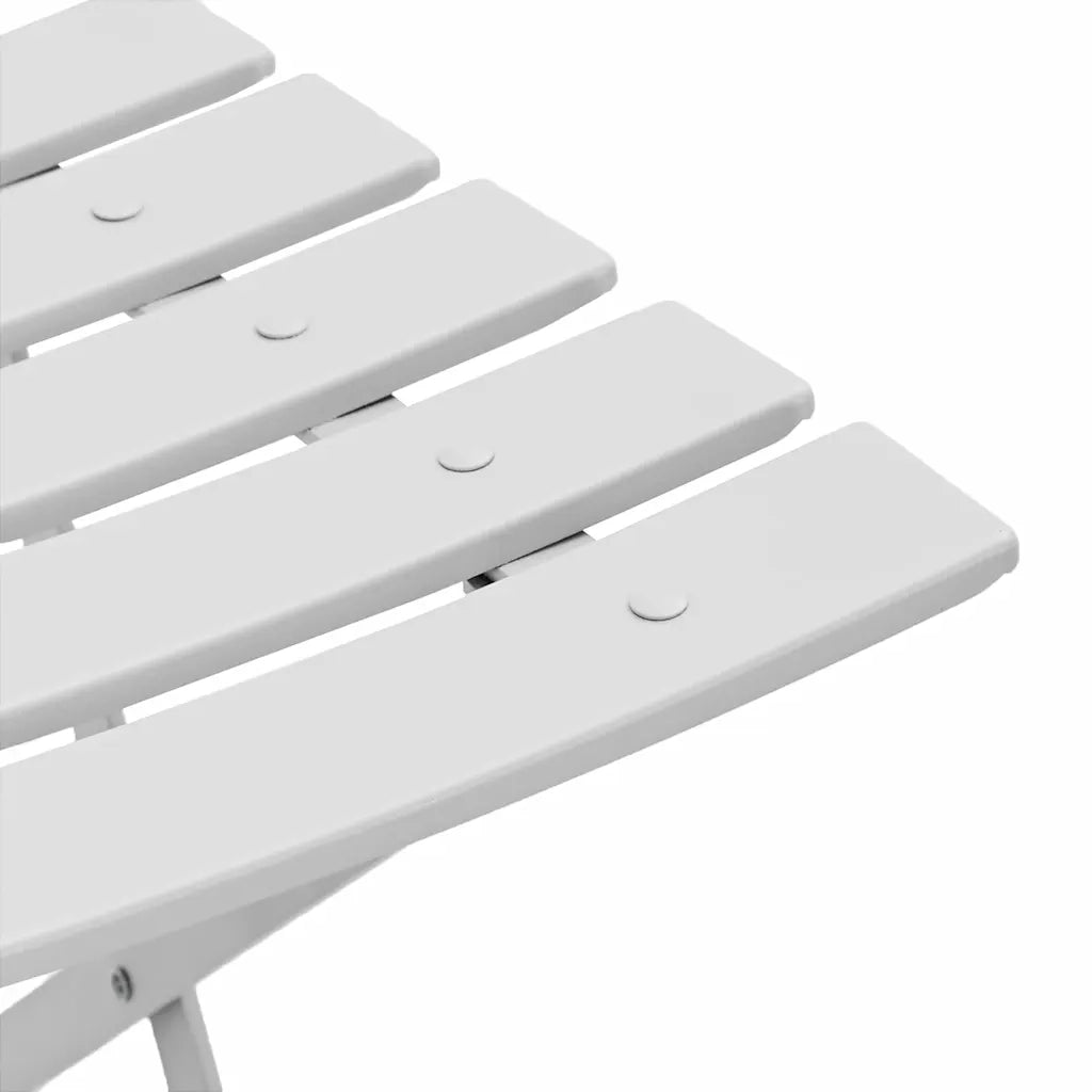 Sedia Pieghevole da Giardino 2 pz | Sedie da Esterno Bianco 42 x 46 x 82cm