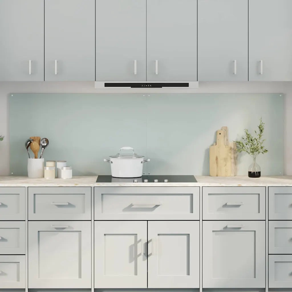 Schienale da cucina 2 pcs Bianco 100 x 60 cm vetro temperato 3415424