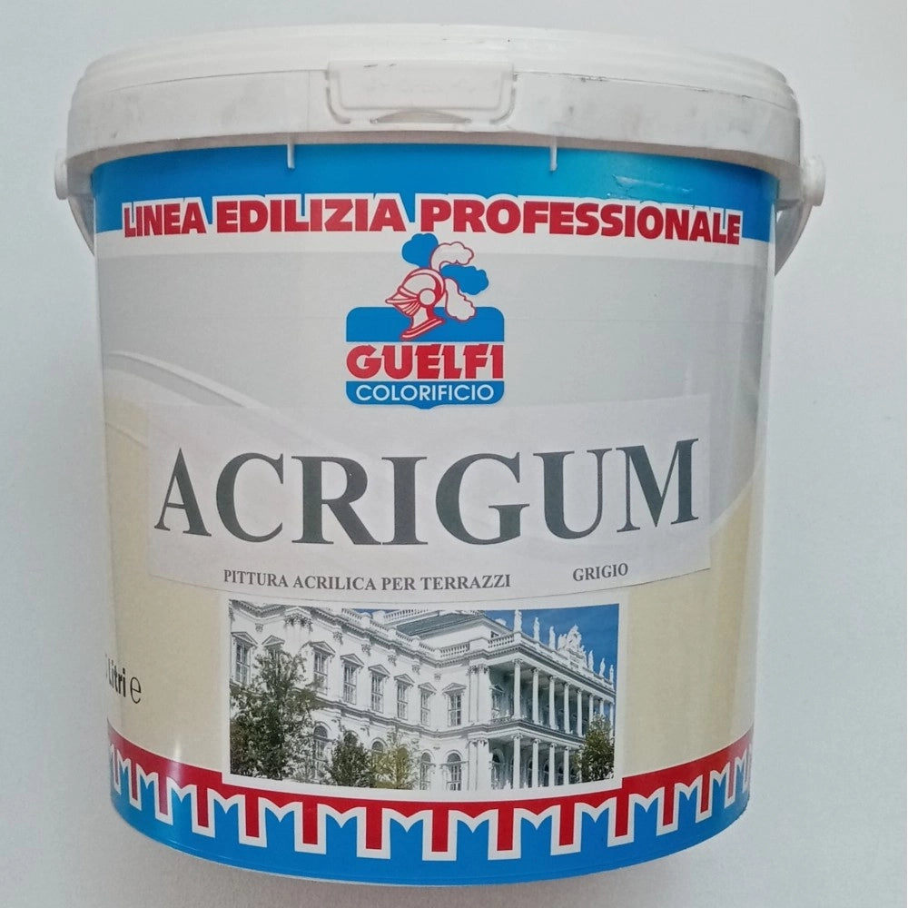 Acrigum 20kg grigia guaina liquida isolante pittura acrilica per terrazzi