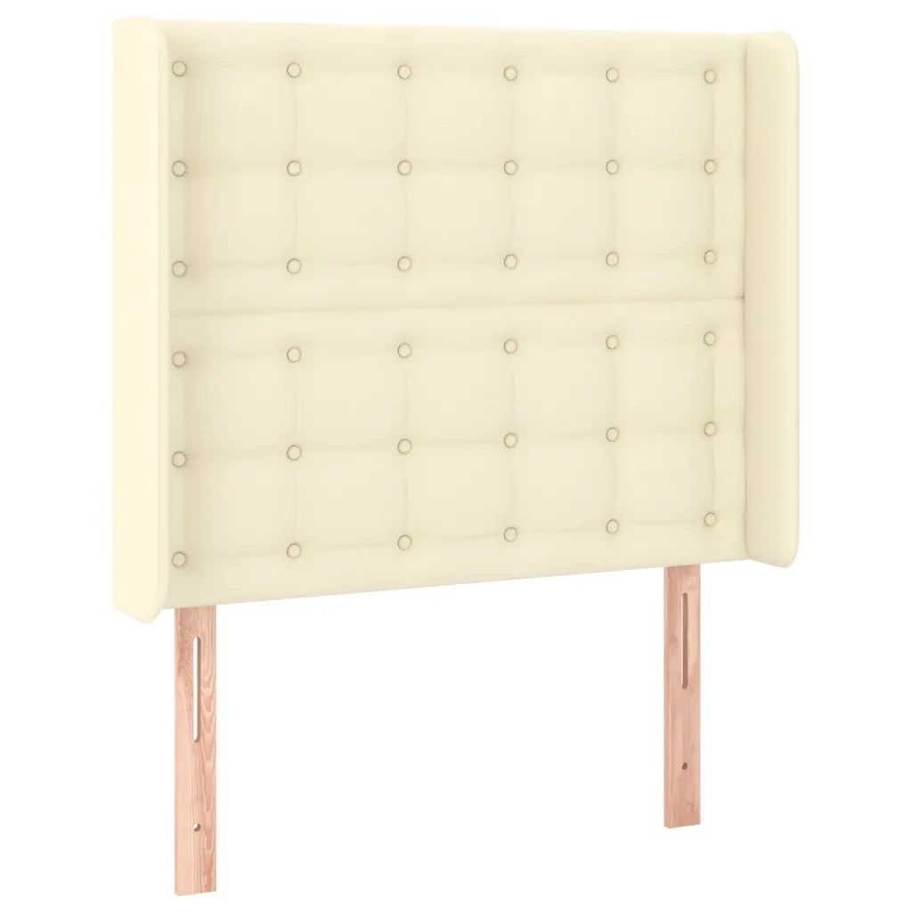 Testiera ad Orecchio Crema 83x16x118/128 cm in Similpelle 3119654