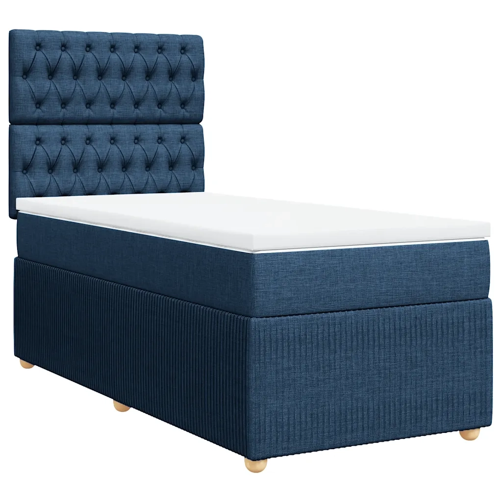Giroletto a Molle con Materasso Blu 80x200 cm inTessuto 3291896