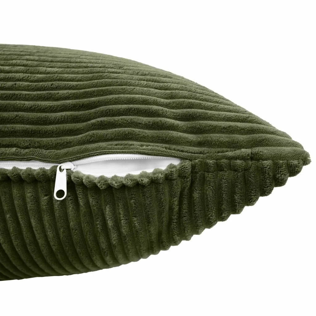 Federa 6 pcs ALMELO Verde 35 x 35 cm corduroy 914074