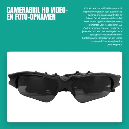 Camerabril HD 4 GB - Fotobril Portatile - 180° Rotativo - Registrazioni Video/Foto - Inclusi Altoparlanti Stereofonici - Per Attività All'Aperto - Registrazione Video