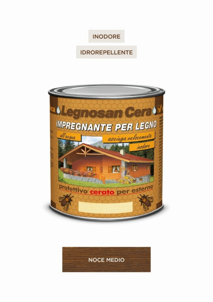 Legnosan Cera Noce Medio Ml 750 - Veleca