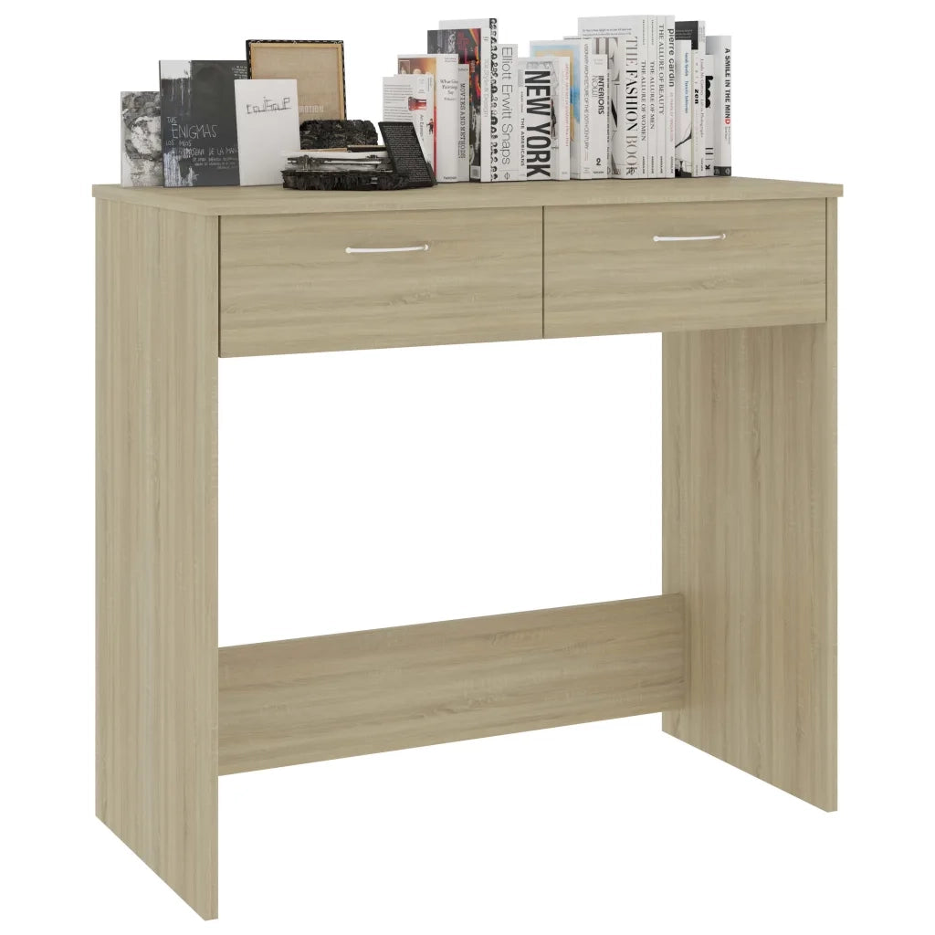 Scrivania | Tavolo da Ufficio Rovere Sonoma 80x40x75 cm in Legno Multistrato