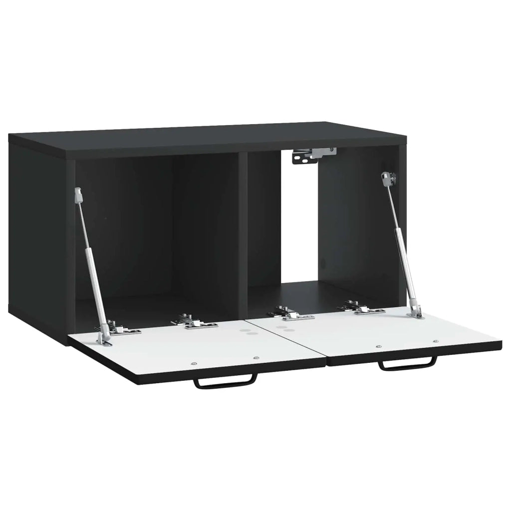 Mobile TV da Muro | Armadietto TV | Mobile Porta TV Nero 59,5 x 31 x 30 cm