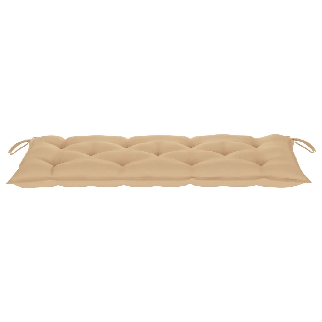 Panchina da Giardino con Cuscino 120 cm in Bambù 3063894