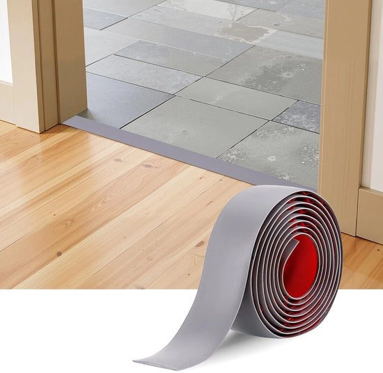 Striscia di chiusura - Autoadesiva - 2 Metri - PVC di alta qualità - Resistenti ai graffi e abrasivi - Antifungino - Flessibile - Listello di porta
