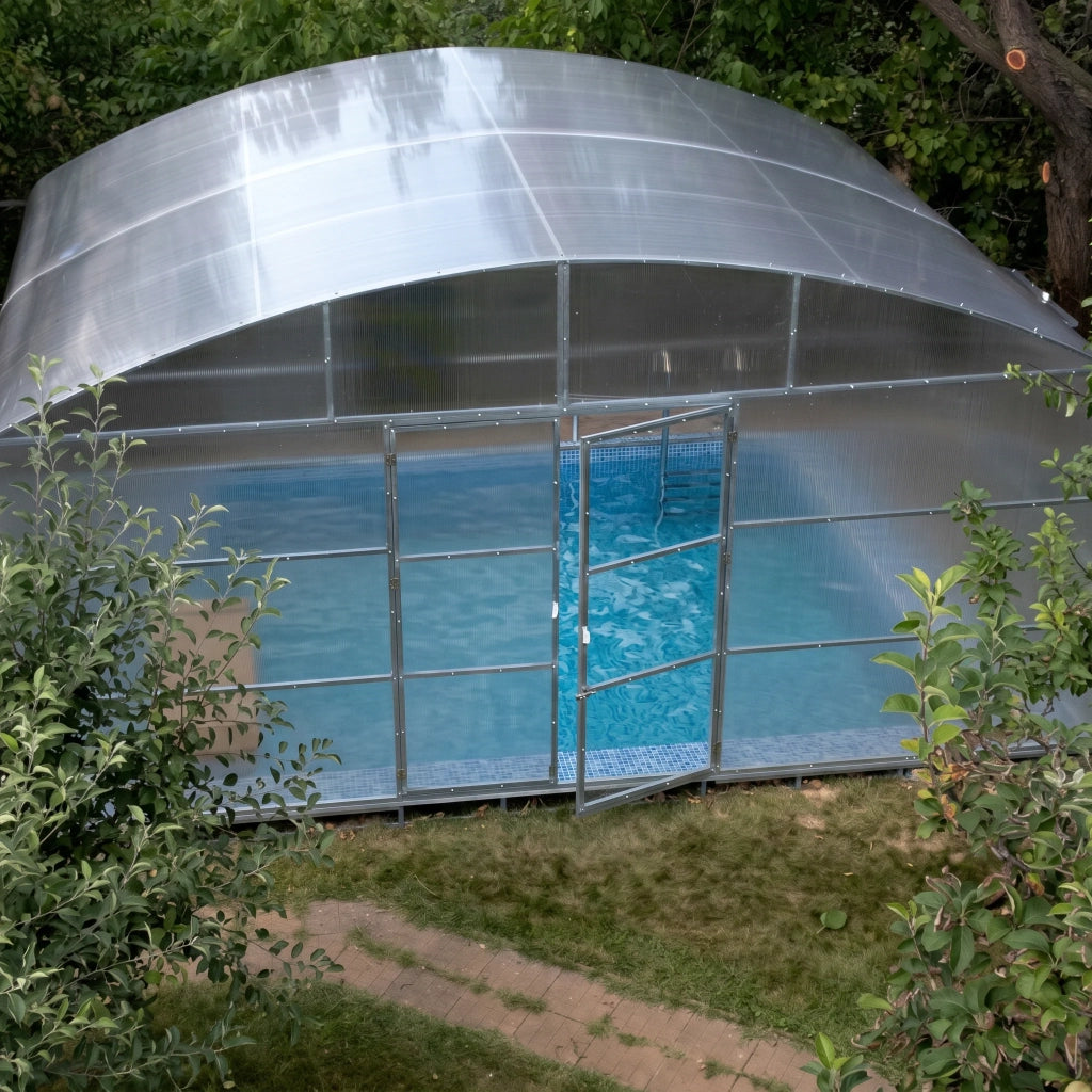 Copertura per Piscina Garten Dream TRITON 5.5x6 m con Policarbonato 6 mm