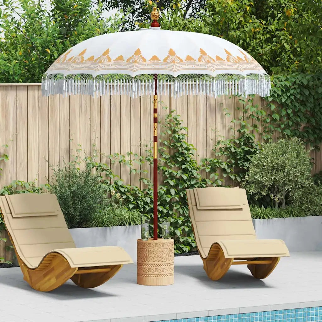 Parasol-Ombrellone da giardino Balinese Crema 215 x 215 x 260 cm