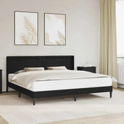 Struttura del letto con testiera Nero 180 x 200 cm Similpelle 42027988