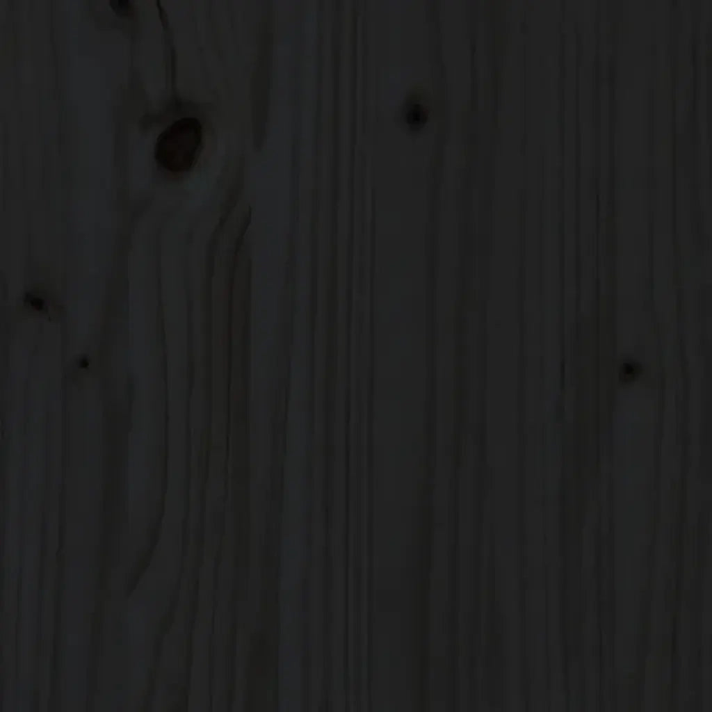 Supporto per piante | Sostegno per piante Nero 85x25x109,5 cm Legno Massello di Pino