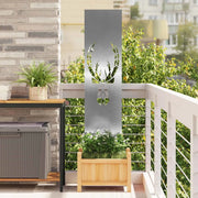 Schermo per privacy in giardino Argento 32 x 140 cm 876263