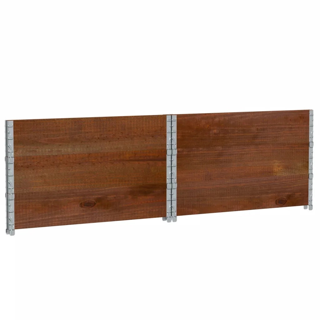 Fioriera da Giardino Marrone 100x100 cm Legno Massello di Pino 3295434