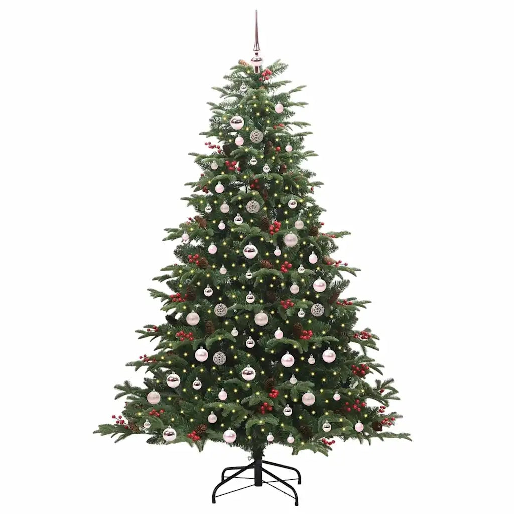Albero di Natale artificiale con 300 LED Verde 210 cm 3395561