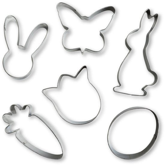 Set di forma di biscotto per Pasqua - crea biscotti unici - cuoci con i bambini - ideale regalo per compleanni, Pasqua, Natale - in scatola di cartone pratica, con 3 pezzi