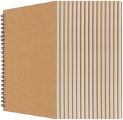 Libretto di disegno a spirale 16 pezzi - A5 - 30 fogli da 60 pagine - Copertina in kraft - Ideale per artisti - Quaderno di note