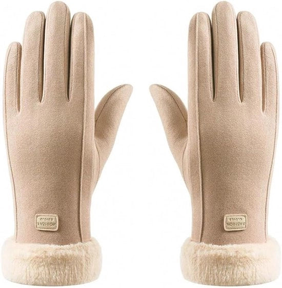 Manopole invernali per donne | Manopole invernali con imbottitura in fleece | Manopole invernali impermeabili touchscreen | Calde e adatte per l'esterno