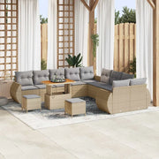 Set Divano da Giardino 13 pcs Beige polyrattan 3361937