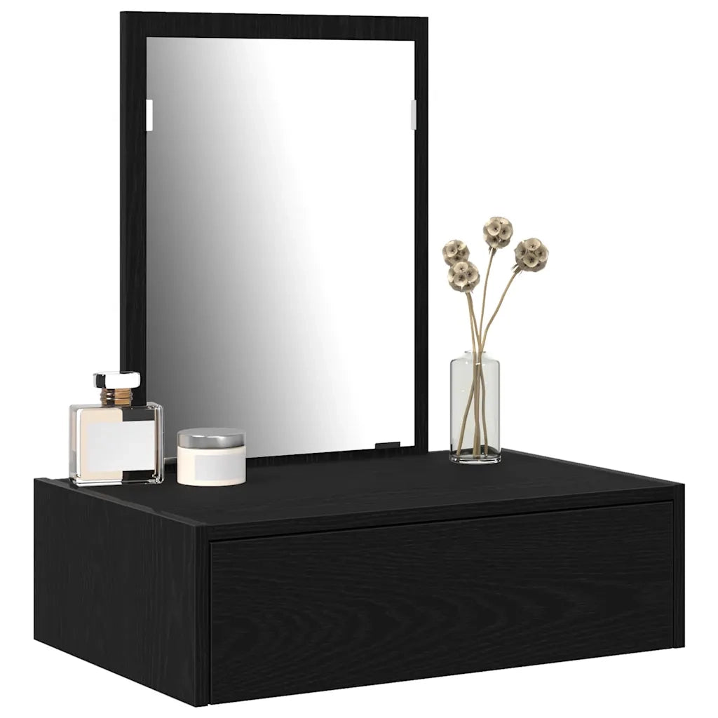 Tavolo da Trucco Nero 60 x 40 x 70 cm Legno multistrato 865191