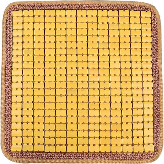 Cuscino di Supporto in Legno Deluxe - Copertura per Sedile - 45*45cm - Cuscino con Massaggio e Ventilazione - Cuscino di Sedia - Cuscino per Sedia da Ufficio - Cuscino per Sedile di Auto - Cuscino di Supporto