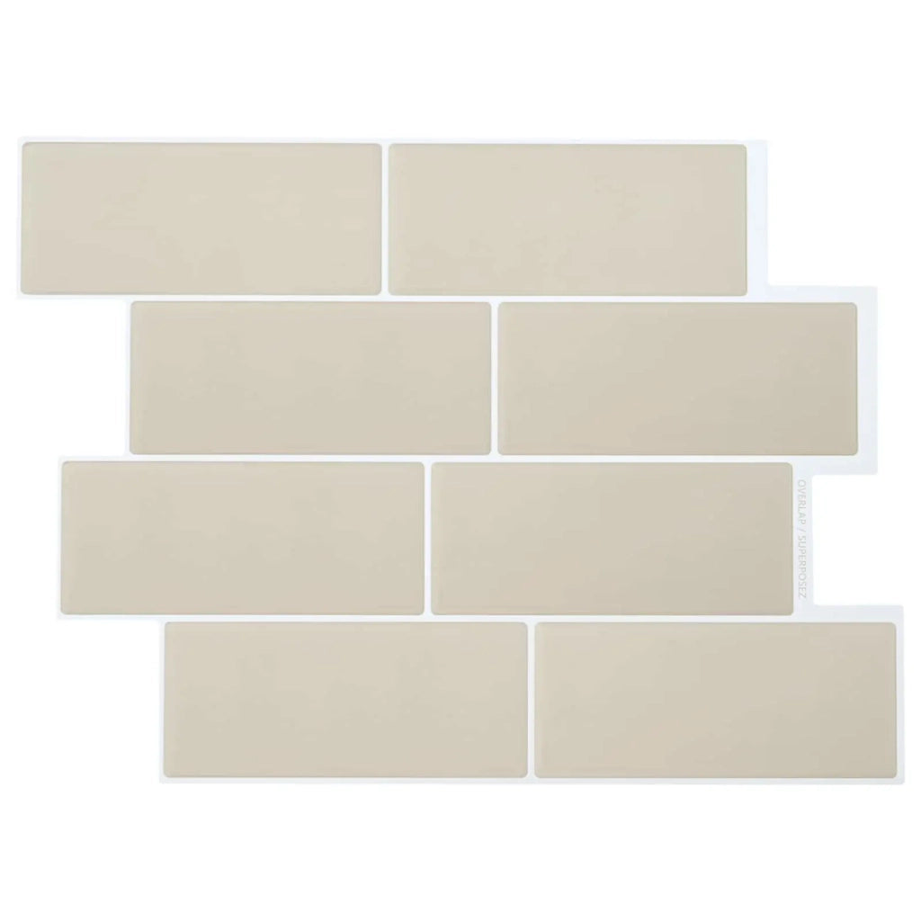 Piastrella subway 20 pcs Beige 29 x 21 cm Poliuretano e PET 42046154