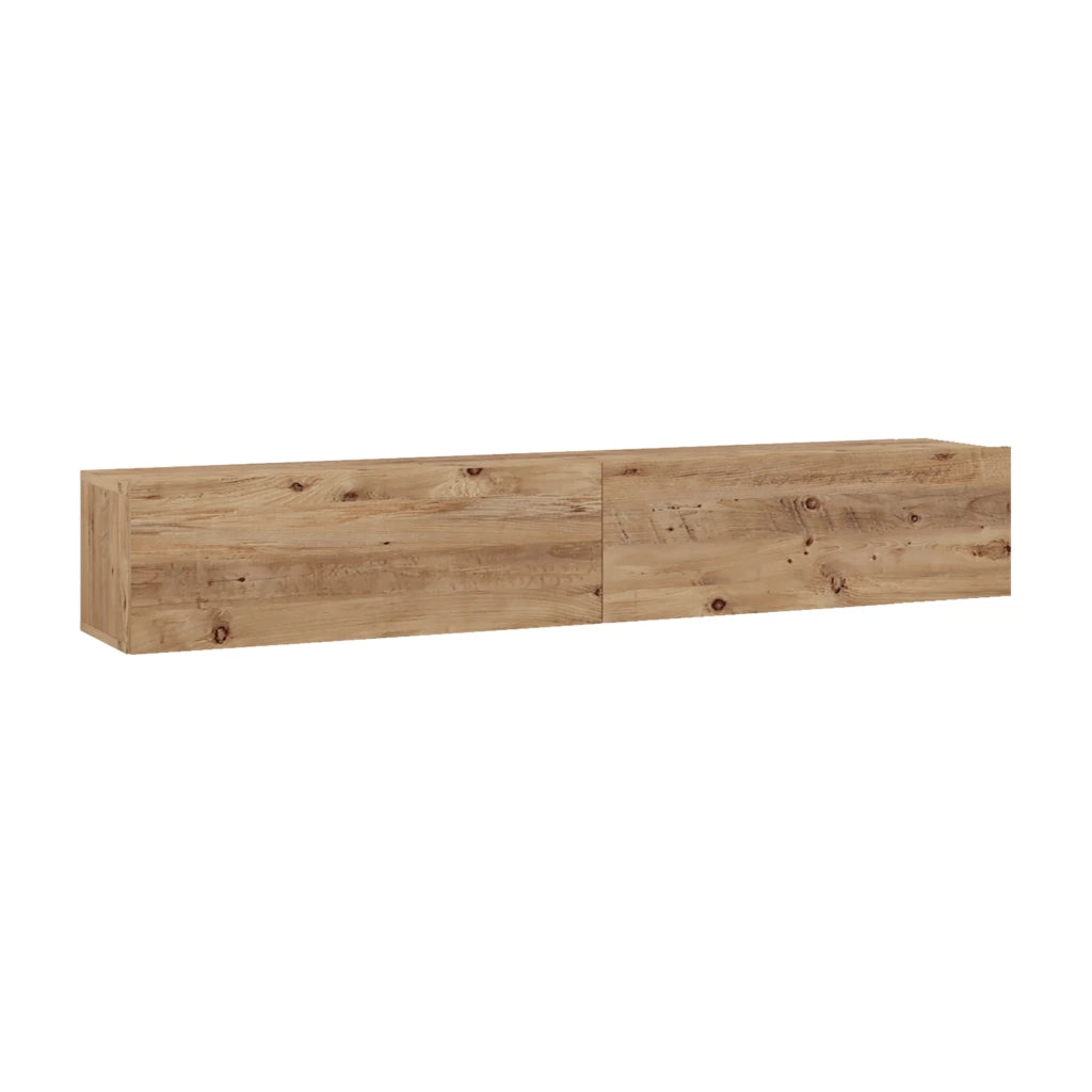 Mobile porta TV con 2 ante 29,5 x 180 x 31,5 cm effetto rovere rustico 03_0007787
