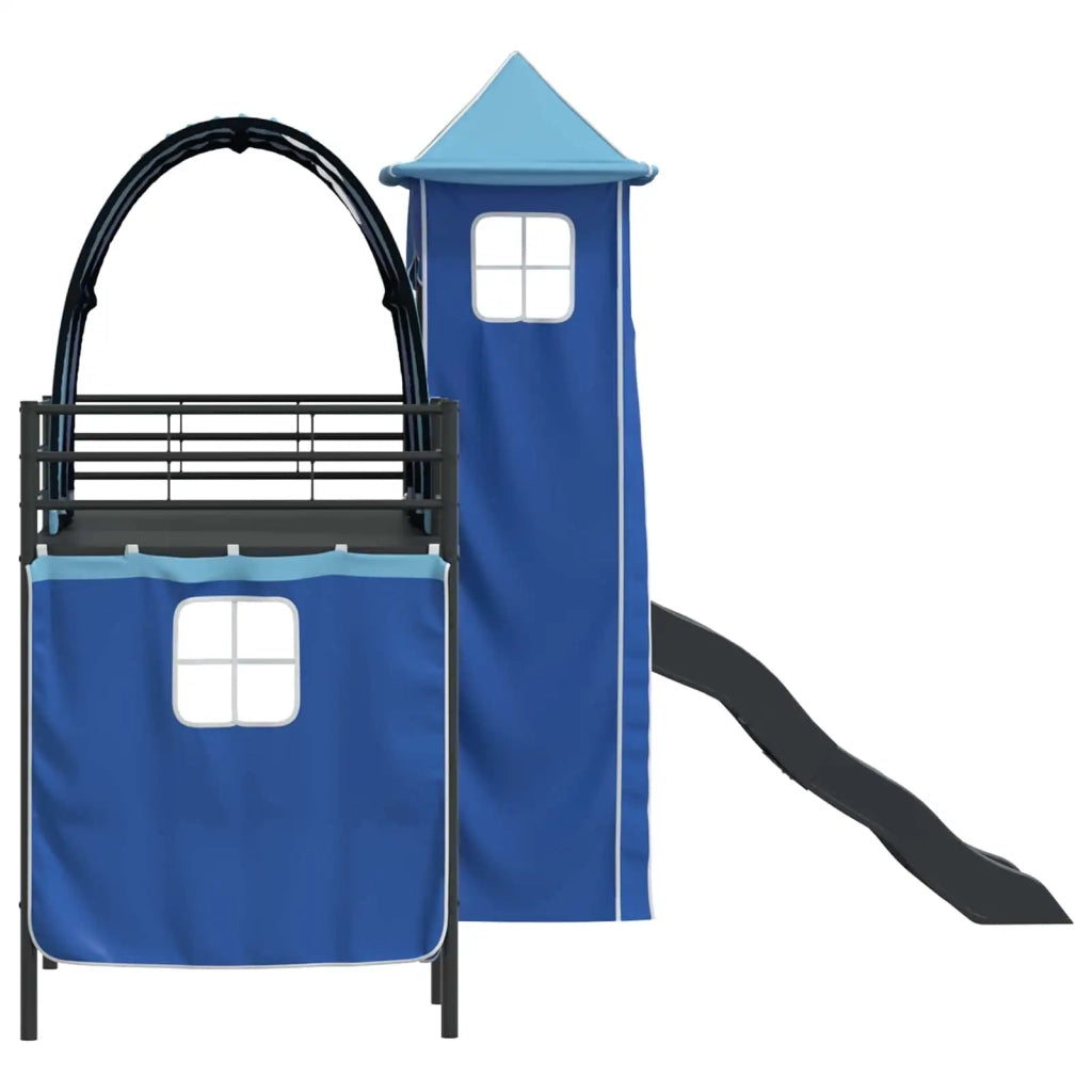 Struttura del letto loft per bambini Nero e Blu 90 x 190 cm 42020880