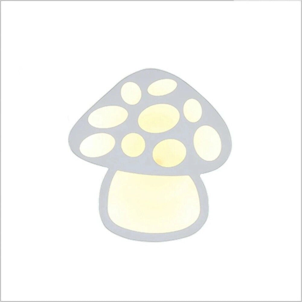 Applique a Led Lampada da muro per parete forma di Fungo cambia 3 luce bianca 9w