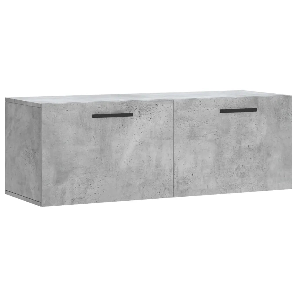Armadietto a Muro | Mobile a Parete Grigio Cemento 100x36,5x35 cm Legno Multistrato