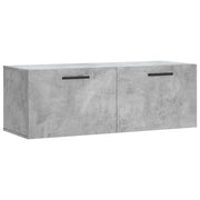 Armadietto a Muro | Mobile a Parete Grigio Cemento 100x36,5x35 cm Legno Multistrato