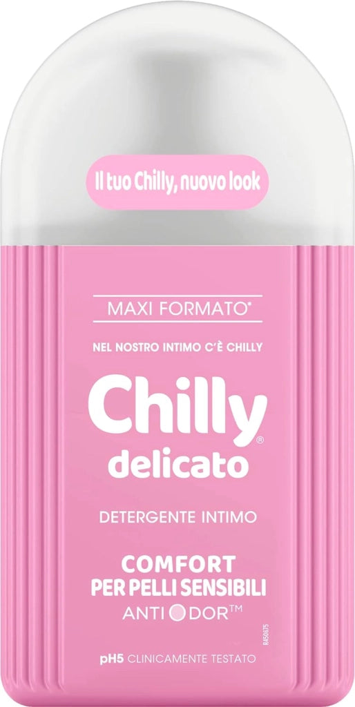 SET 4 CHILLY GEL DETERGENTE INTIMO DA 300ML MAXI NEW DELICATO