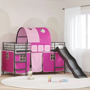 Struttura del letto loft per bambini Nero e rosa 80 x 200 cm 42020844