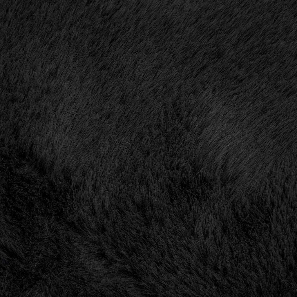 Tappeto antiscivolo in sintetica di coniglio OLITE Nero 42021724