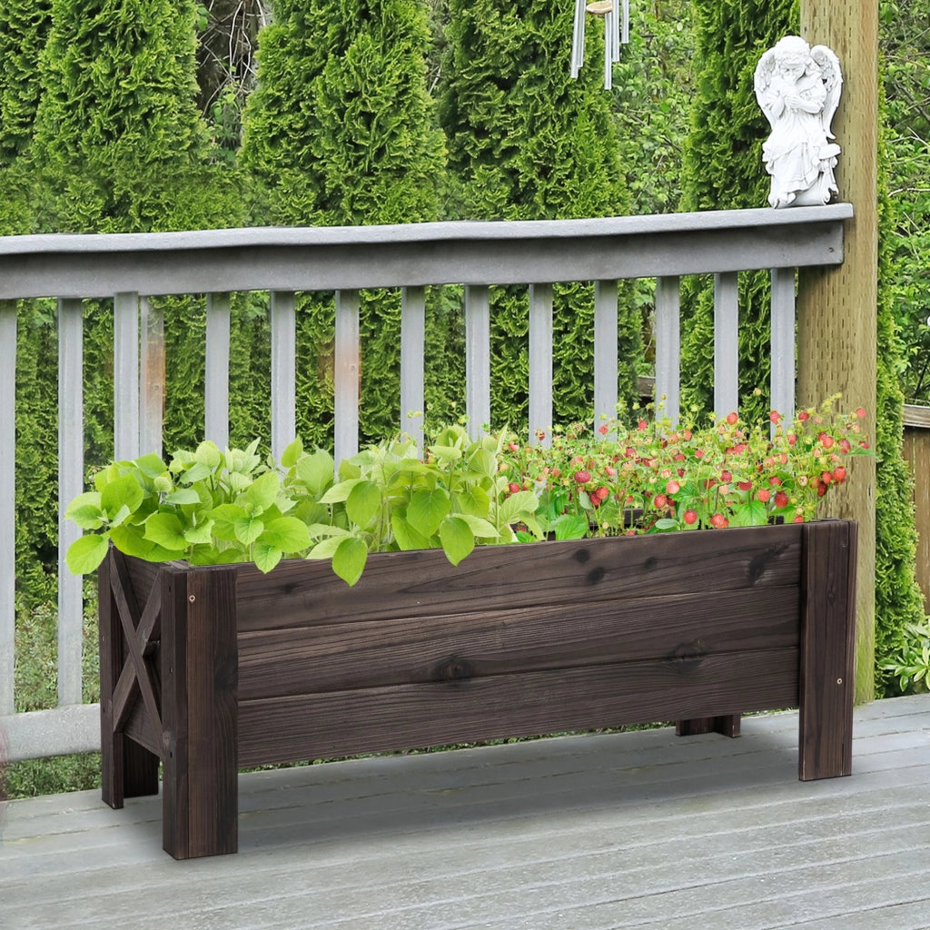 Vaso per Piante in Legno Massello ¨C Minimal ¨C 100x36x36 cm