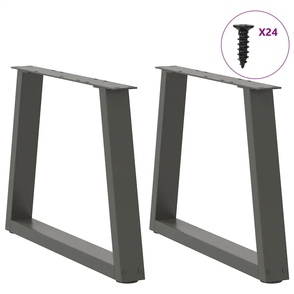 Gambe per Tavolino da Caffè a Forma di V 2 pz Antracite 70x(42-43,3) cm Acciaio 4012558