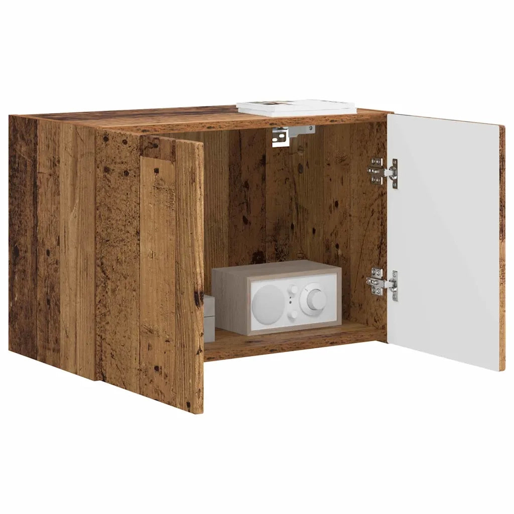 Mobile TV da parete-Mobile TV a Muro-Credenza TV Legno vecchio 59,5 x 31 x 40 cm