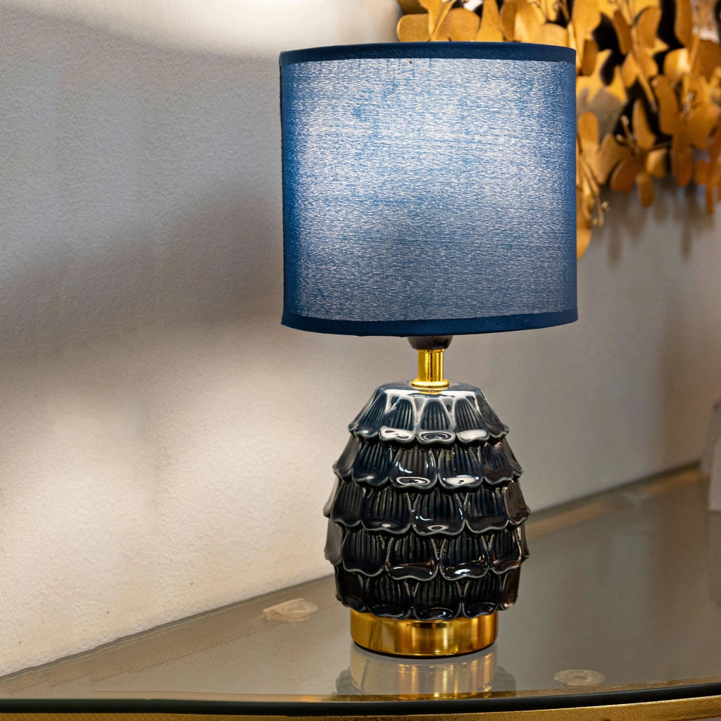 Talkee, Lampada da Tavolo Necessaria 1 Lampadina, blu