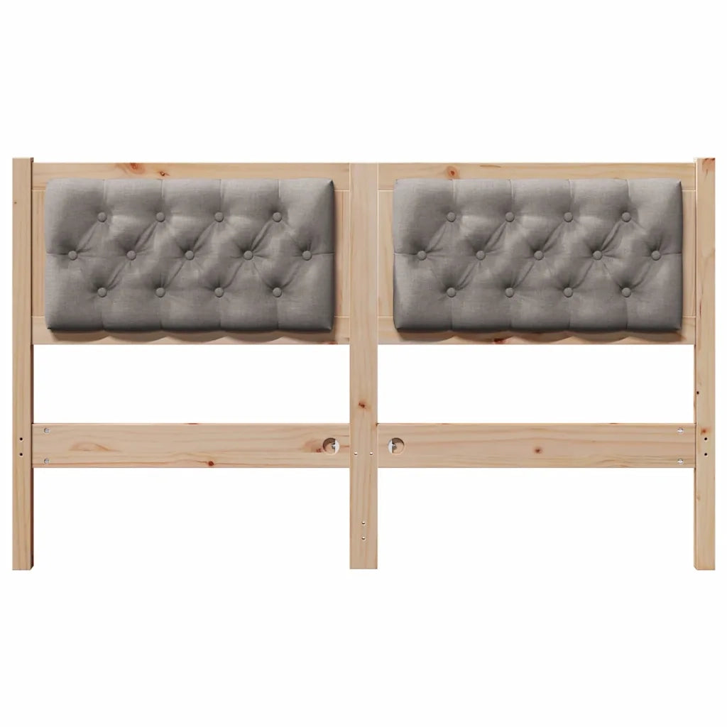 Testiera | Testata Altro Marrone e taupe 140 cm Legno di pino massello