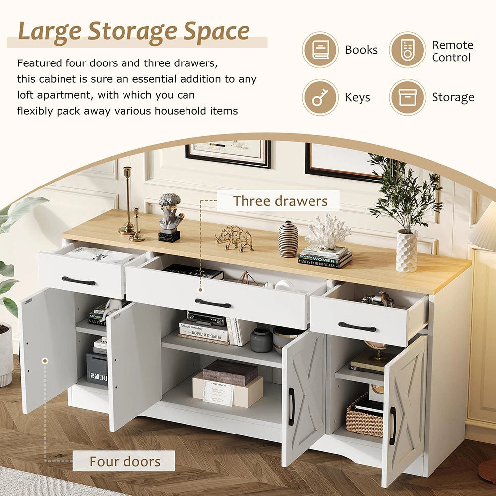 Buffet - Xylo - bianco legno multifunzione moderno