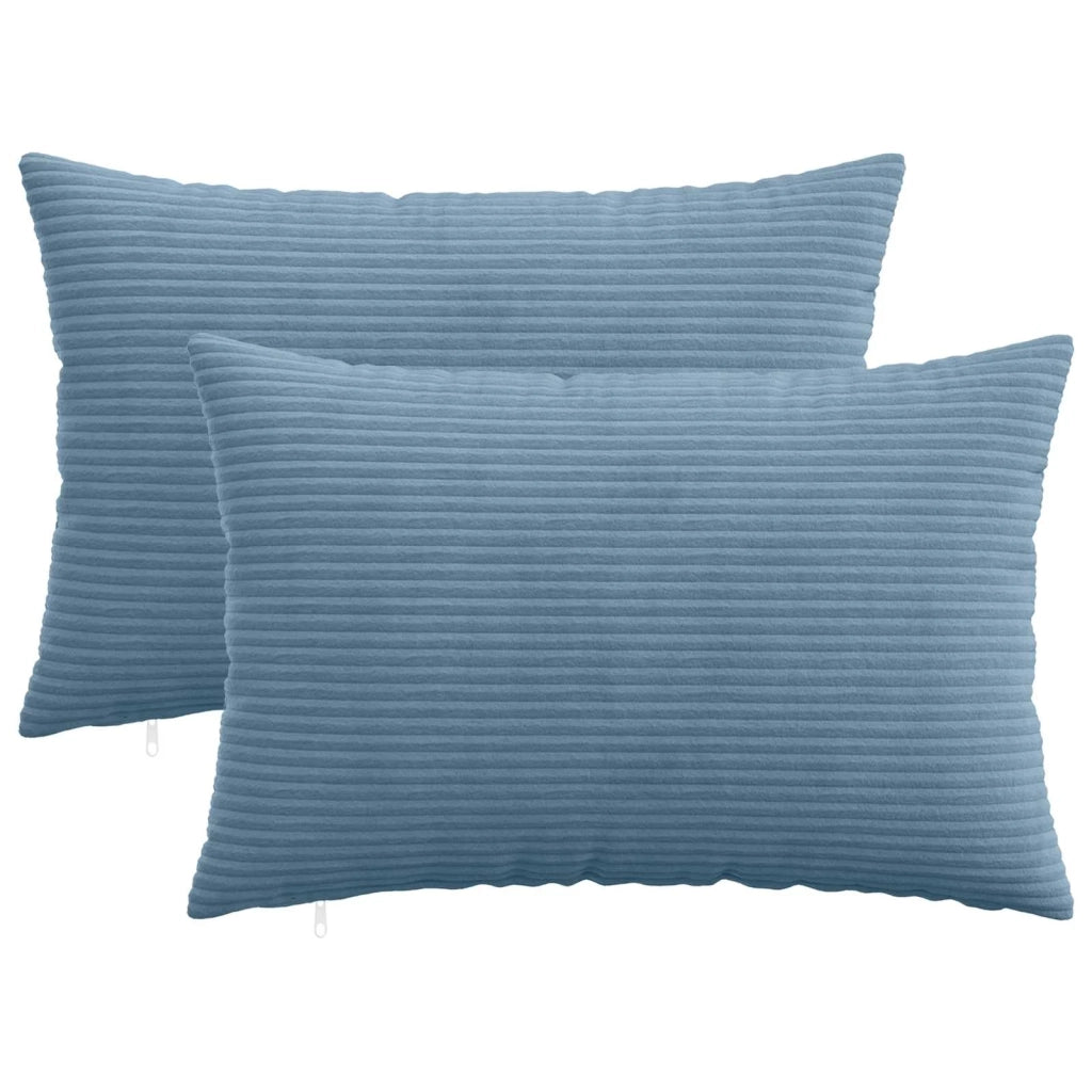 Federa 2 pcs HEERLEN Blu 30 x 50 cm corduroy 907759