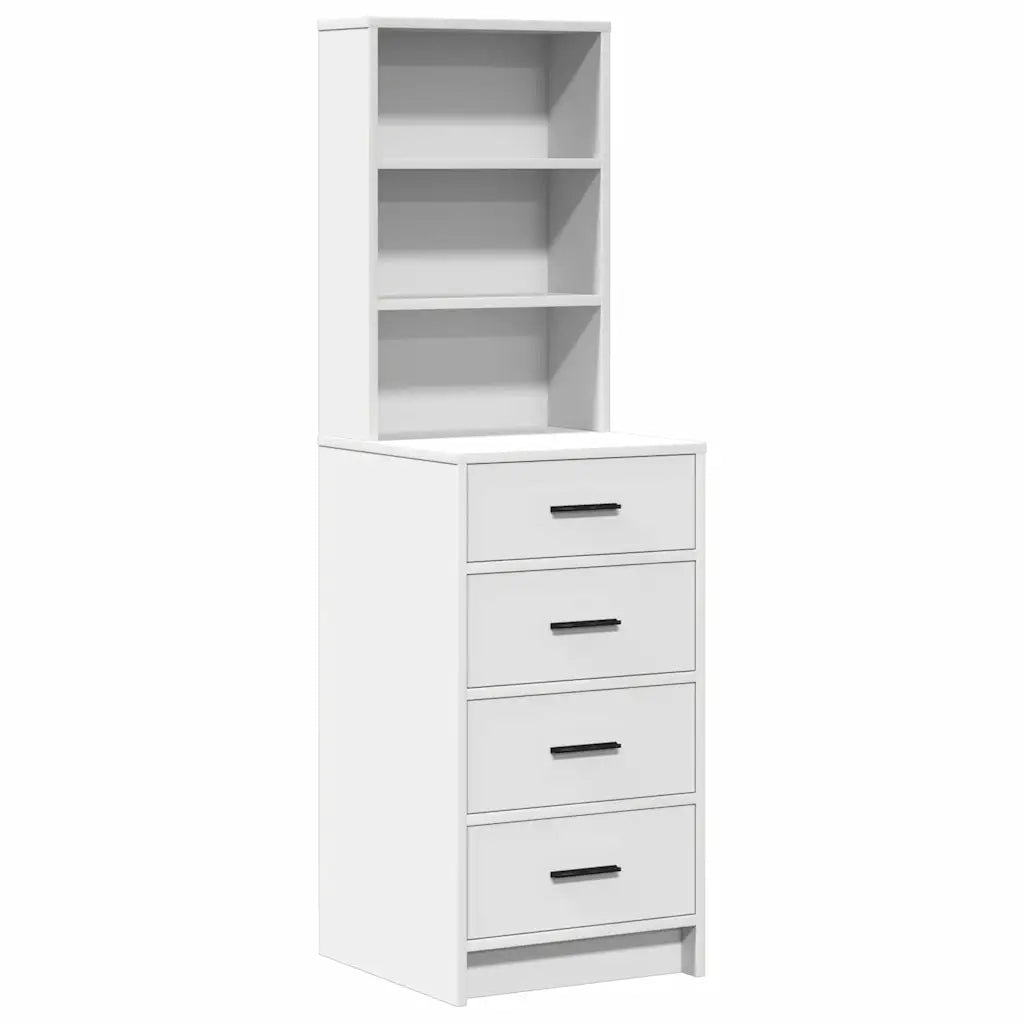 Toeletta | Tavolo da Trucco con cassetto 2 pz Bianco 50 x 41 x 135 cm