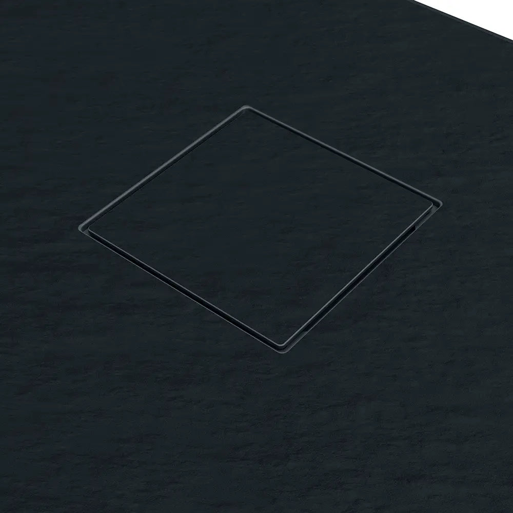 Piatto doccia 90x160 cm colore nero effetto pietra | Samos