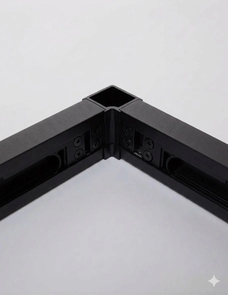 Box doccia ingresso angolare 2+2 THALASSA (BASIC) 85x75 cm Nero vetro trasparente