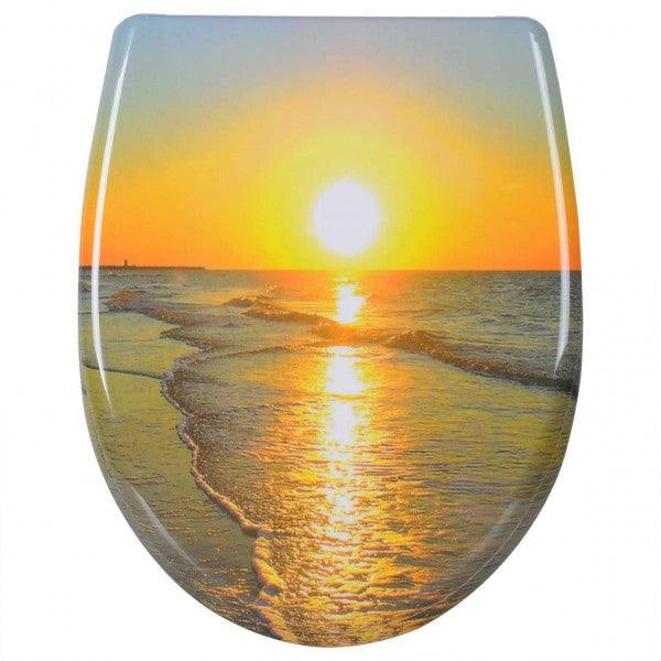 Sedile WC con coperchio a chiusura ammortizzata termoindurente sunrise 19_0000729